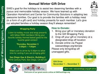 Annual Winter Gift Drive