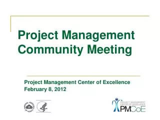 Project Management Community Meeting