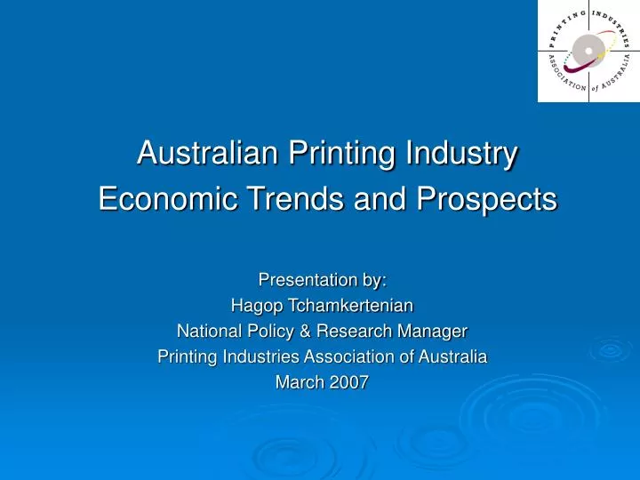 australian printing industry economic trends and prospects