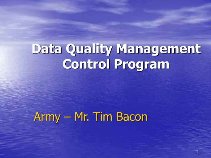 data quality management control program