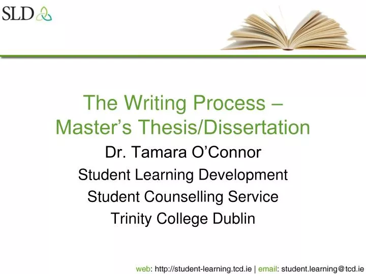 the writing process master s thesis dissertation