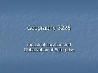 Geography 3225