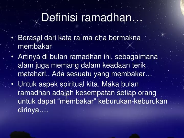 definisi ramadhan