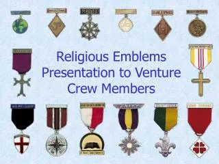 Religious Emblems Presentation to Venture Crew Members