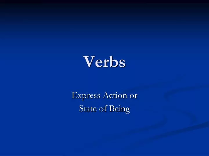 verbs