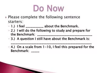 do now