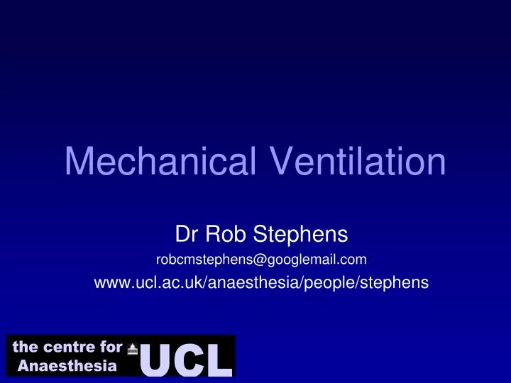 mechanical ventilation