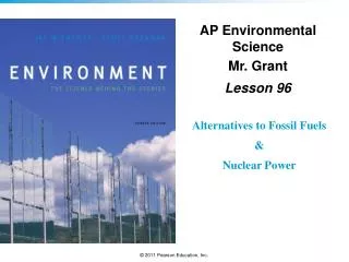 AP Environmental Science Mr. Grant Lesson 96