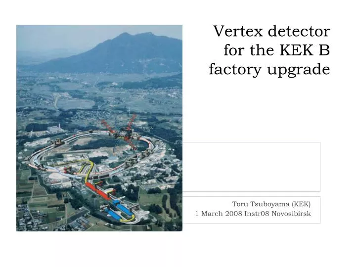 vertex detector for the kek b factory upgrade