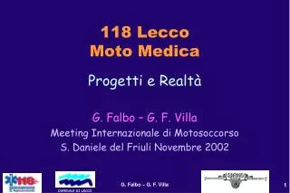 118 lecco moto medica