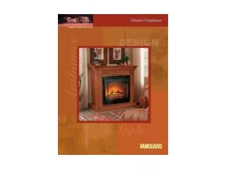 21” Electric Mini Fireplace with Remote Control