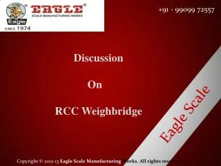 RCC weighbridge manufacturer and exporter