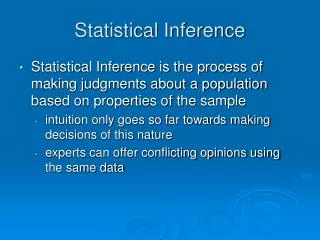 Statistical Inference