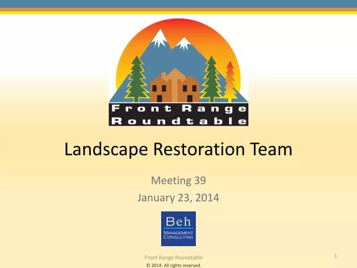 landscape restoration team