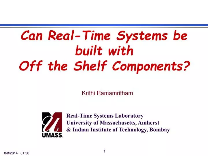 can real time systems be built with off the shelf components