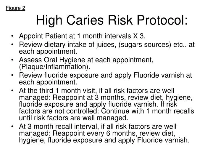 high caries risk protocol