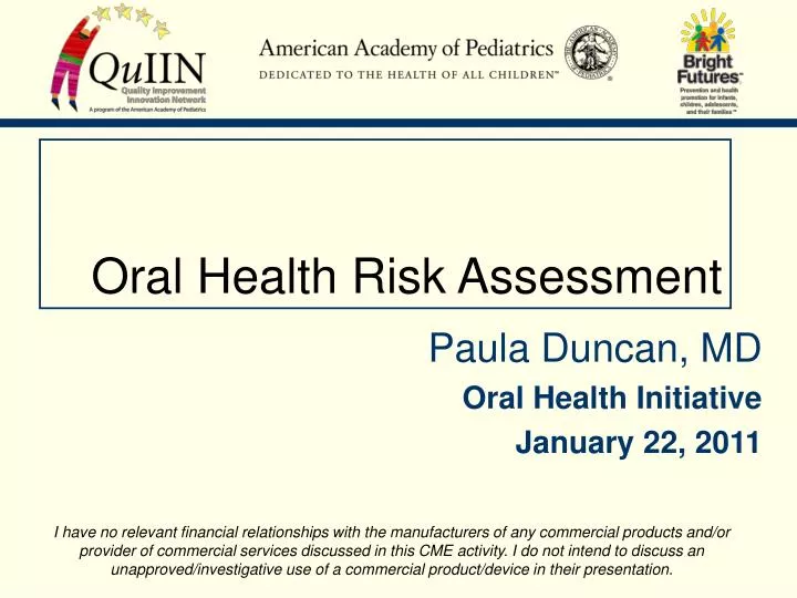 oral health risk assessment