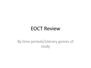 EOCT Review