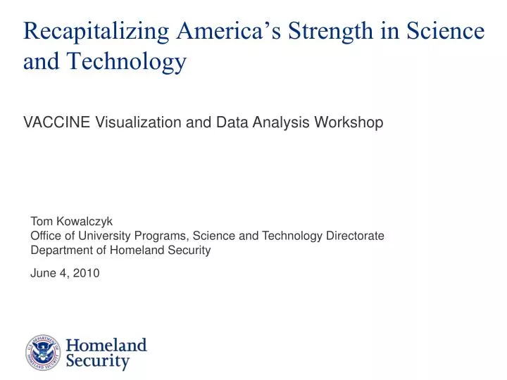 recapitalizing america s strength in science and technology