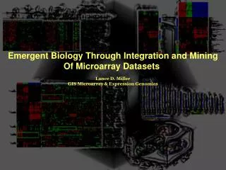 Emergent Biology Through Integration and Mining Of Microarray Datasets