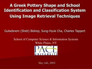 A Greek Pottery Shape and School Identification and Classification System