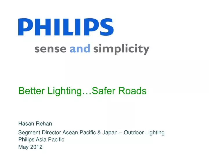 better lighting safer roads