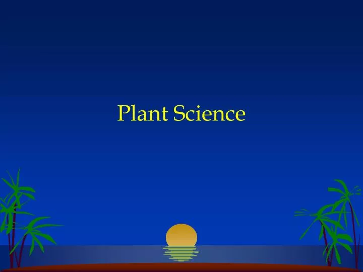 plant science