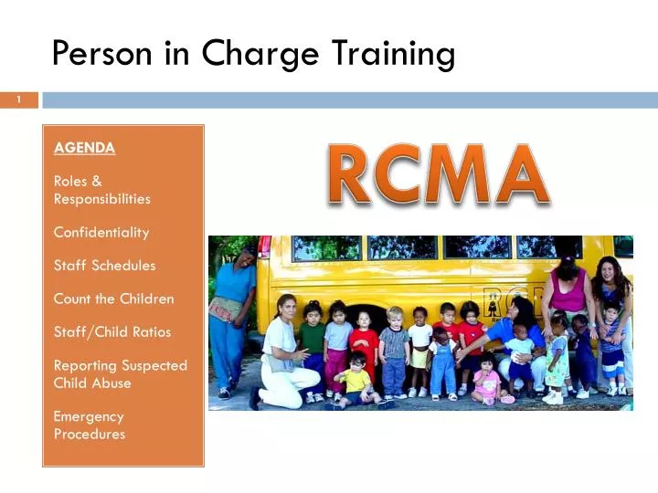 person in charge training