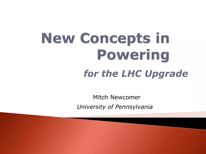 new concepts in powering