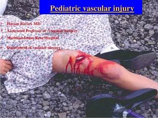 Pediatric vascular injury