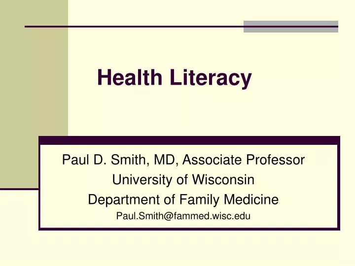 health literacy