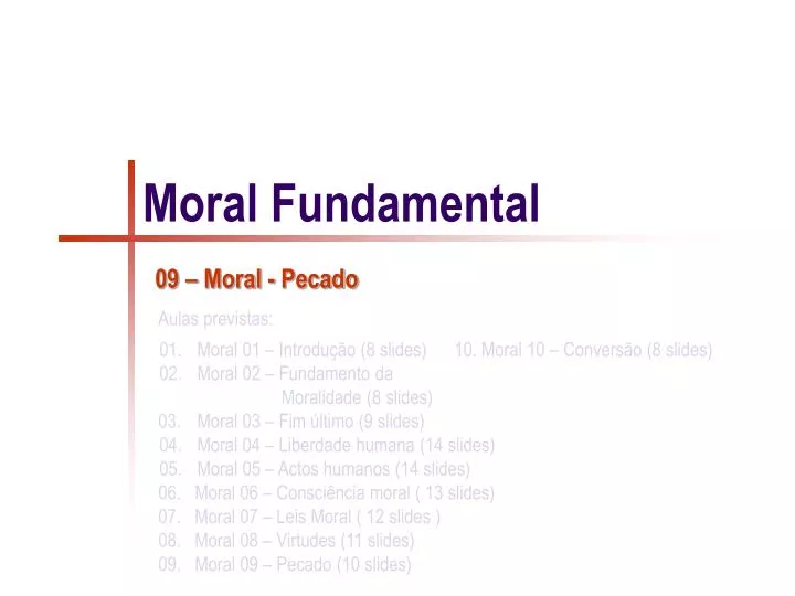 moral fundamental