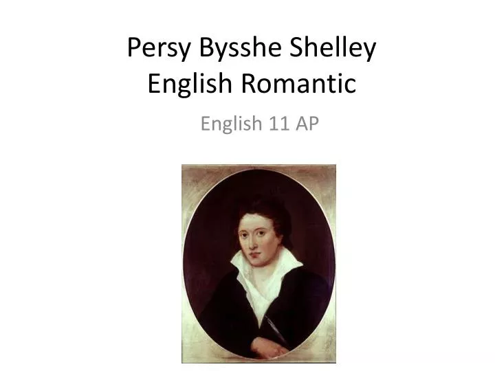 persy bysshe shelley english romantic