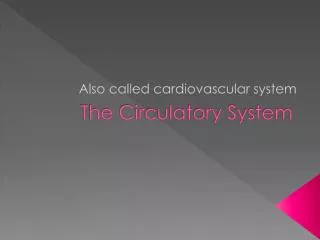 the circulatory system