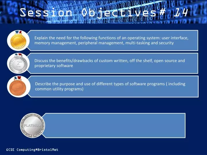 session objectives 14