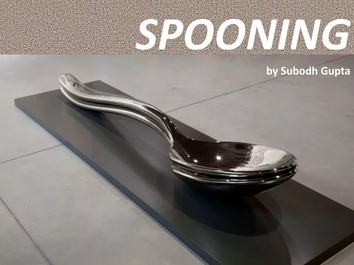 spooning by subodh gupta
