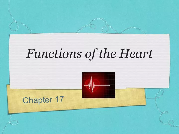 functions of the heart