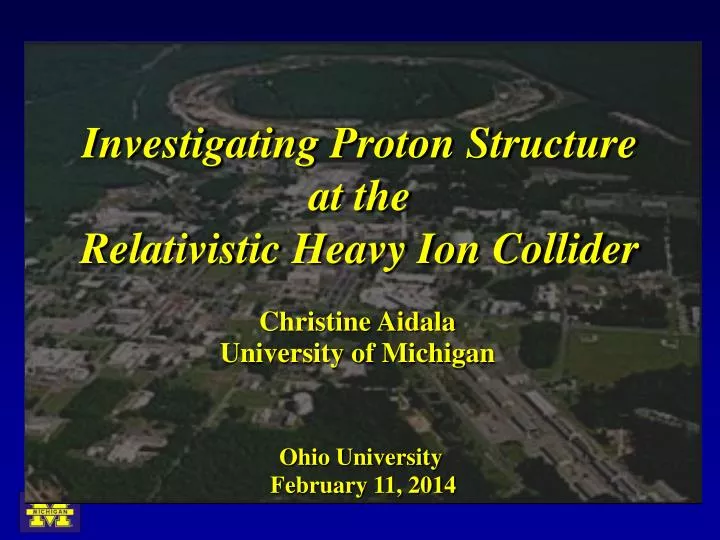 investigating proton structure at the relativistic heavy ion collider