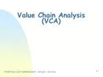 Value Chain Analysis (VCA) - slide 1