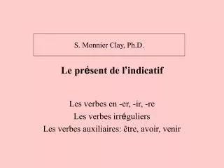 le pr sent de l indicatif