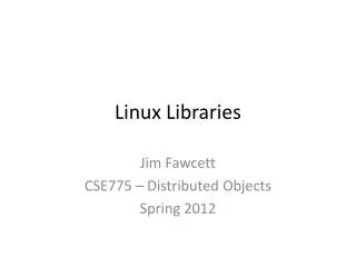 Linux Libraries