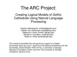 The ARC Project:
