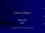 Liners &amp; Bases - slide 1
