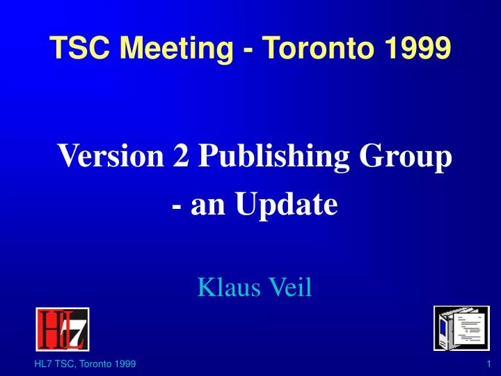 tsc meeting toronto 1999