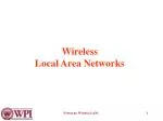 Wireless Local Area Networks - slide 1