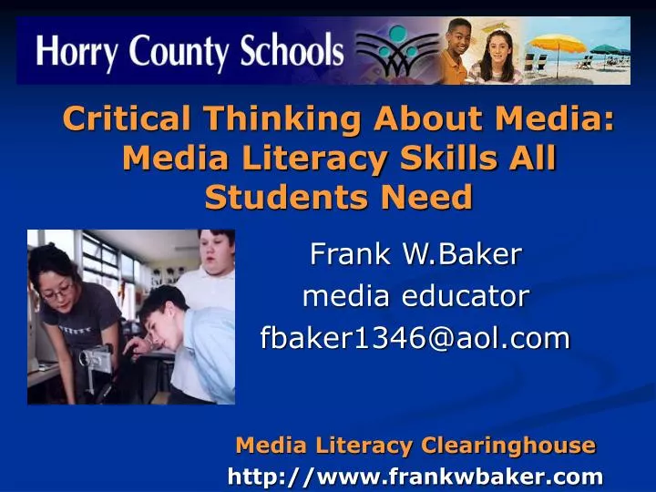 critical thinking about media media literacy skills all students need