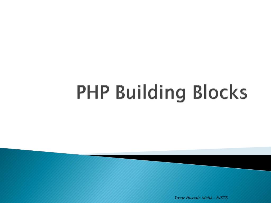 PPT - PHP Building Blocks PowerPoint Presentation, free download - ID ...