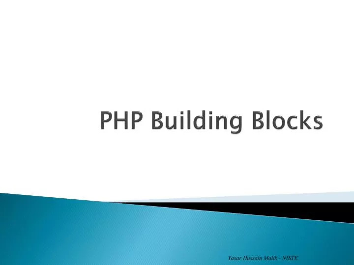 php building blocks