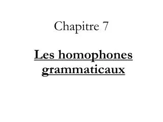 chapitre 7