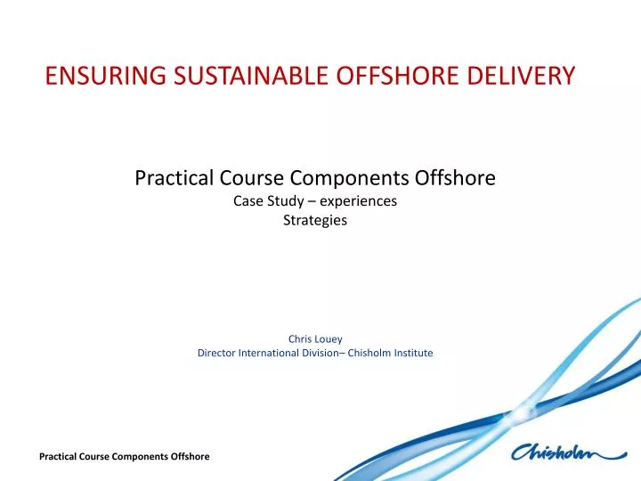 ensuring sustainable offshore delivery